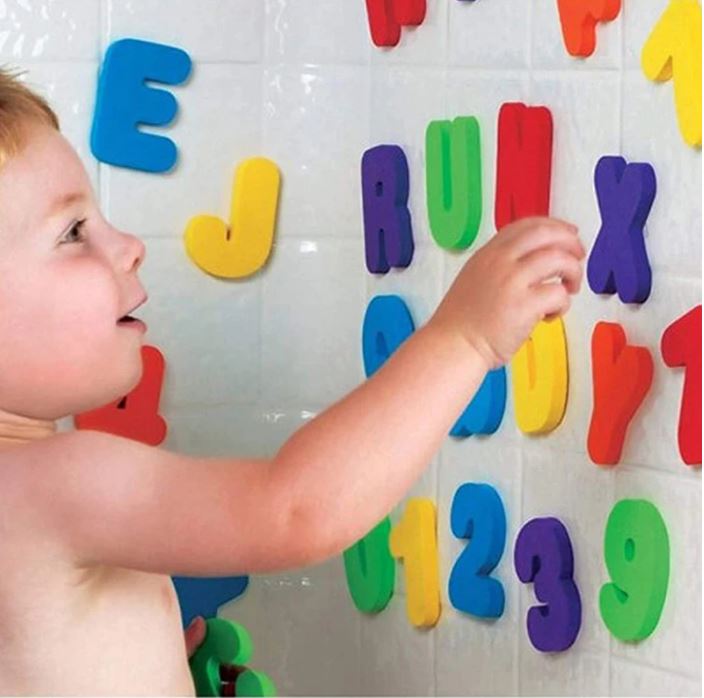 Písmenkové puzzle do vany